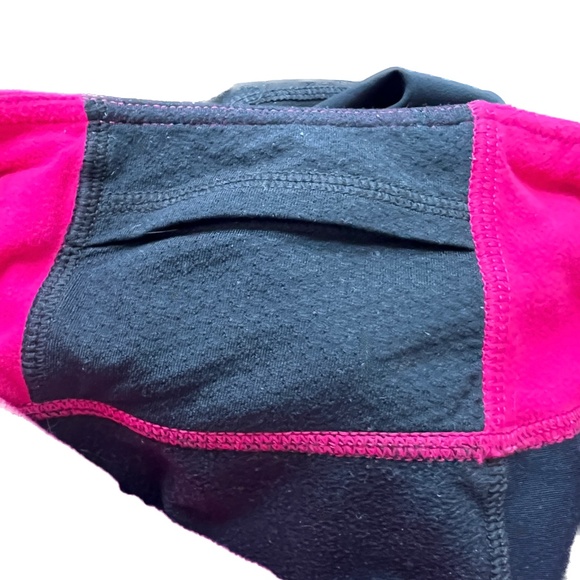 Lululemon Black Pink Yoga Pants Running Workout Sz 4 Low Rise Zipper Pockets Vtg - Picture 7 of 10